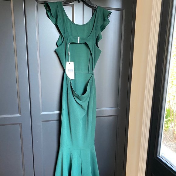 Green cocktail dress, NWT - Picture 5 of 9